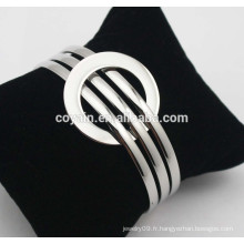 Bracelet en acier ajustable en acier inoxydable Bracelet en fil expansible